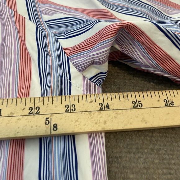 Robert Talbott Carmel Shirt Mens Large Multicolor Striped Button Down Cotton - Picture 7 of 9